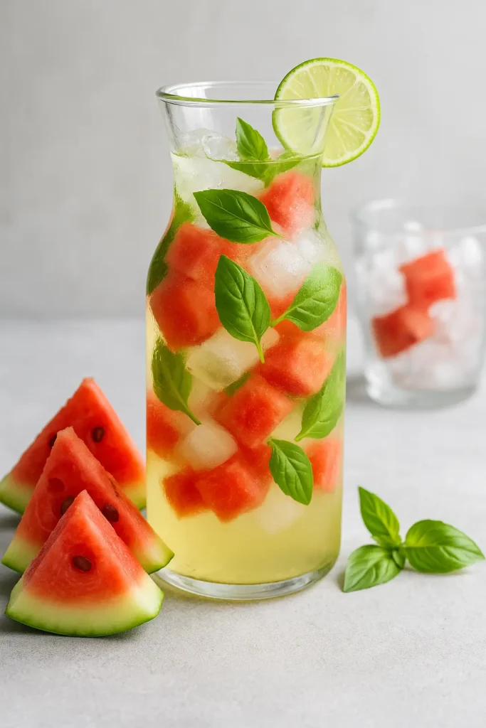 🍉 Eau Fruitée Pastèque &amp; Basilic