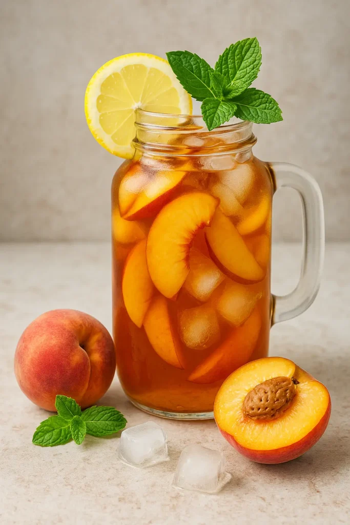 Thé Glacé À La Pêche Maison 🍑