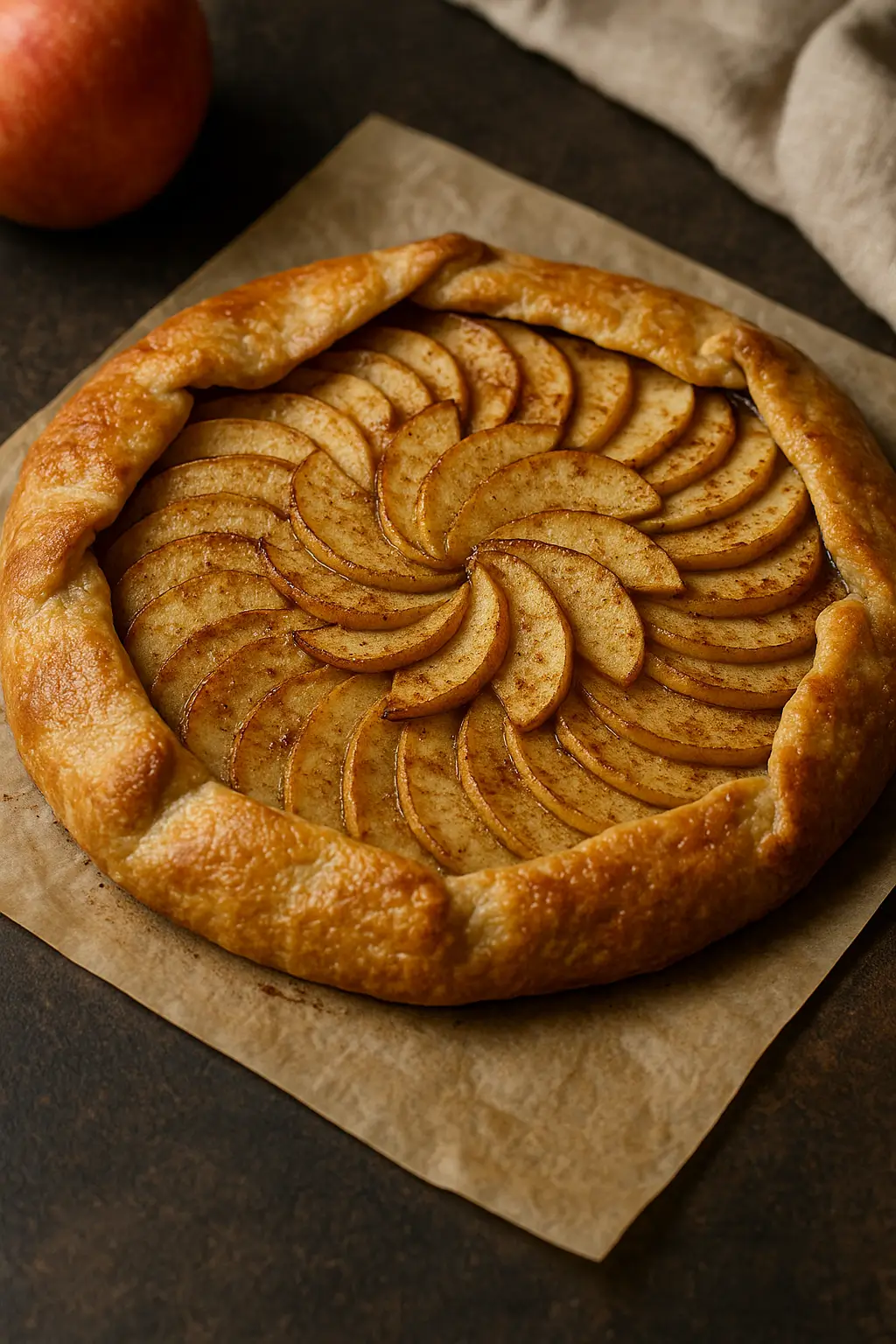 🍎 La Meilleure Recette de Tarte Rustique aux Pommes et Cannelle