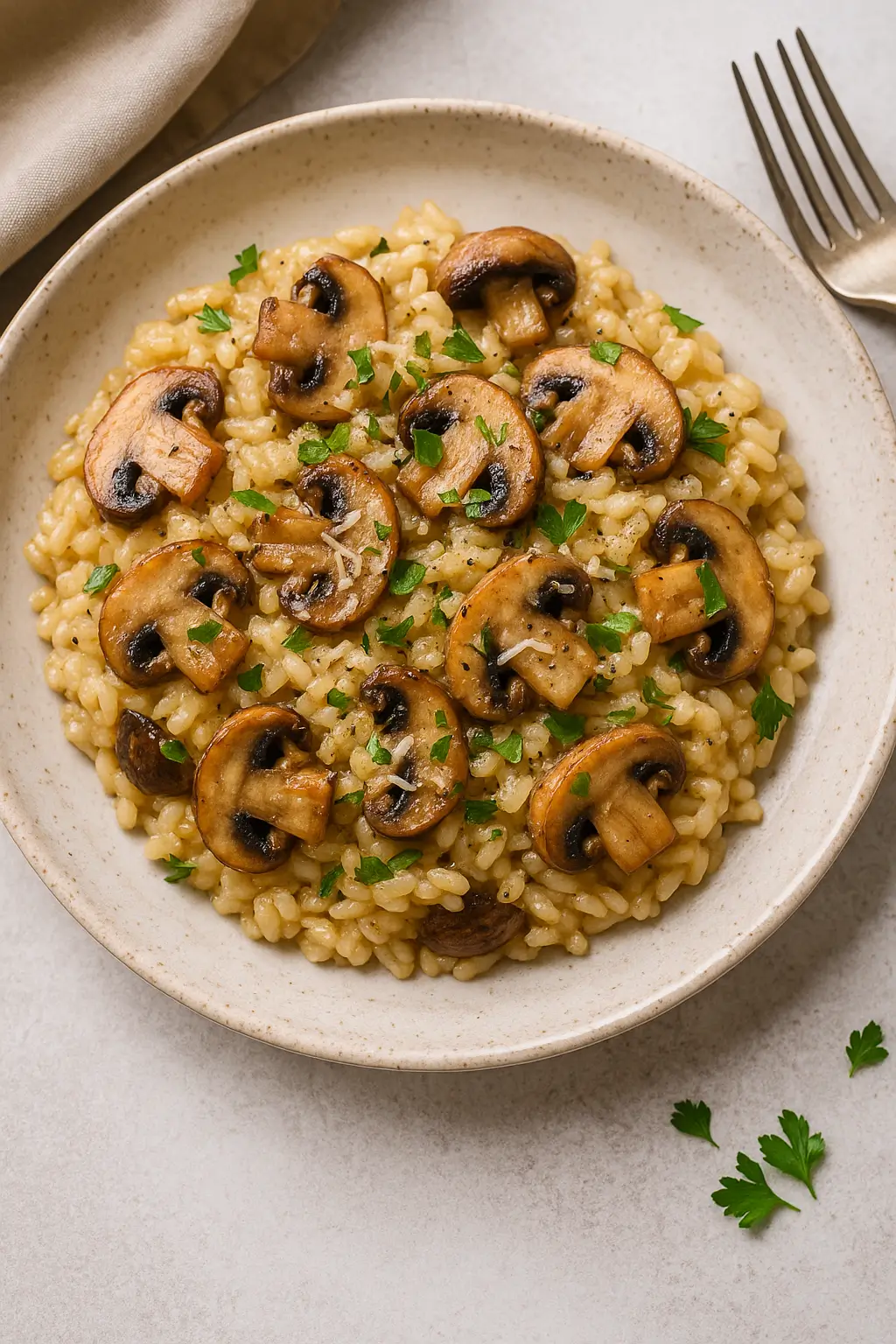 🥘 La Meilleure Recette du Risotto Aux Champignons Et Parmesan