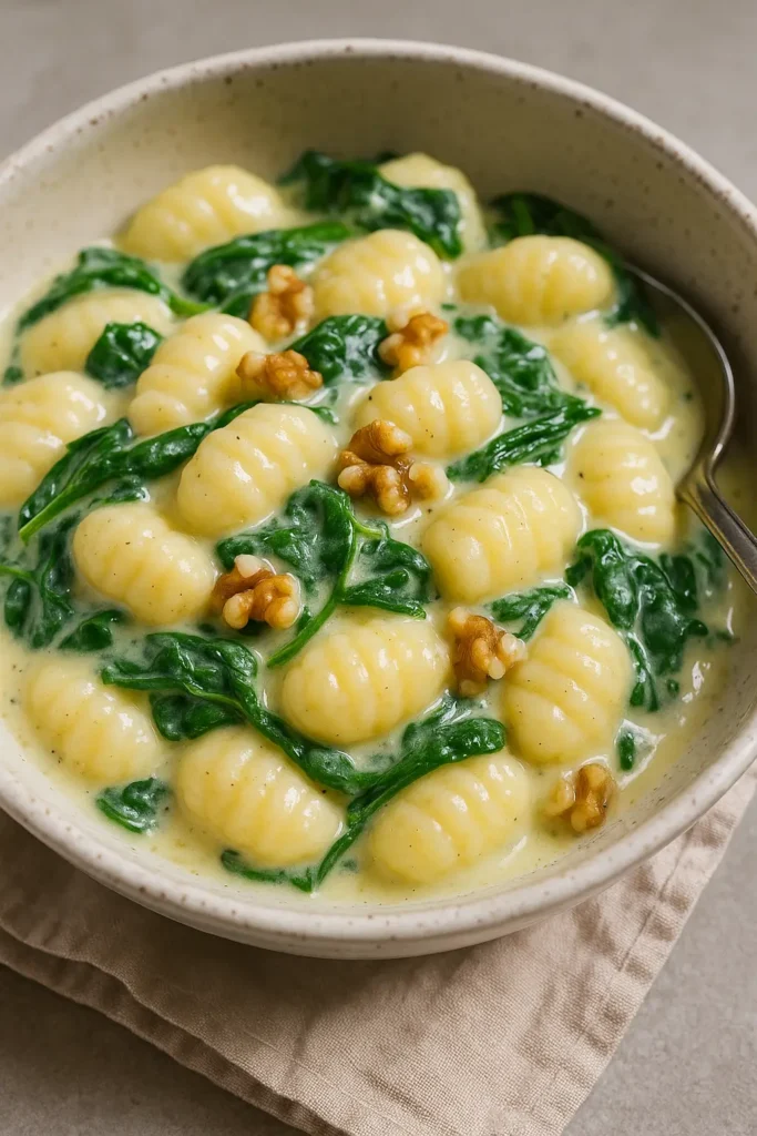 🍝 La Meilleure Recette De Gnocchis Aux Épinards Et Sauce Gorgonzola