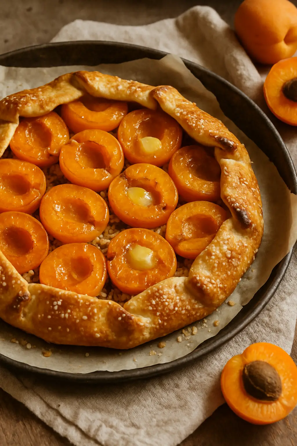 🍑 La Meilleure Recette De La Tarte Rustique Aux Abricots Et Amandes