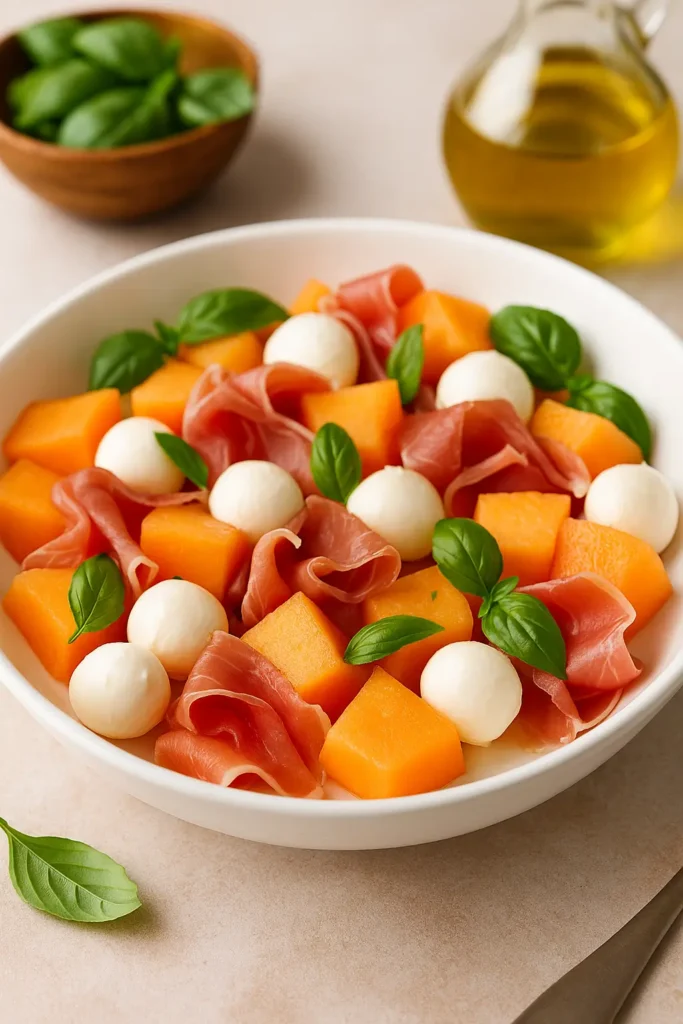 🥗 La Meilleure Recette De Salade De Melon, Jambon Cru Et Mozzarella