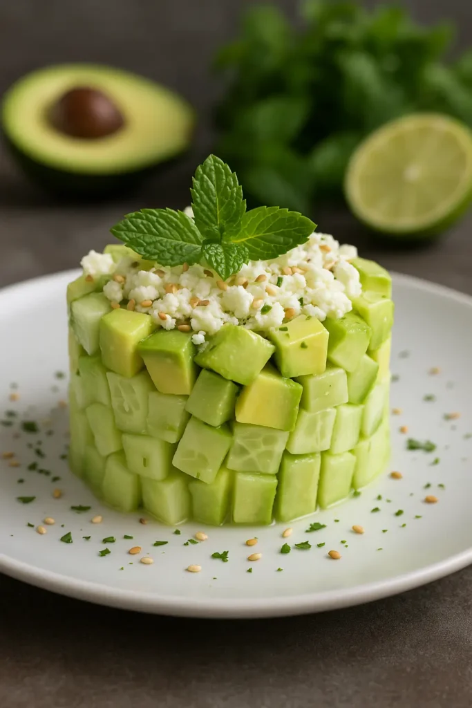 🥒 La Meilleure Recette De Tartare De Concombre Avocat Et Feta