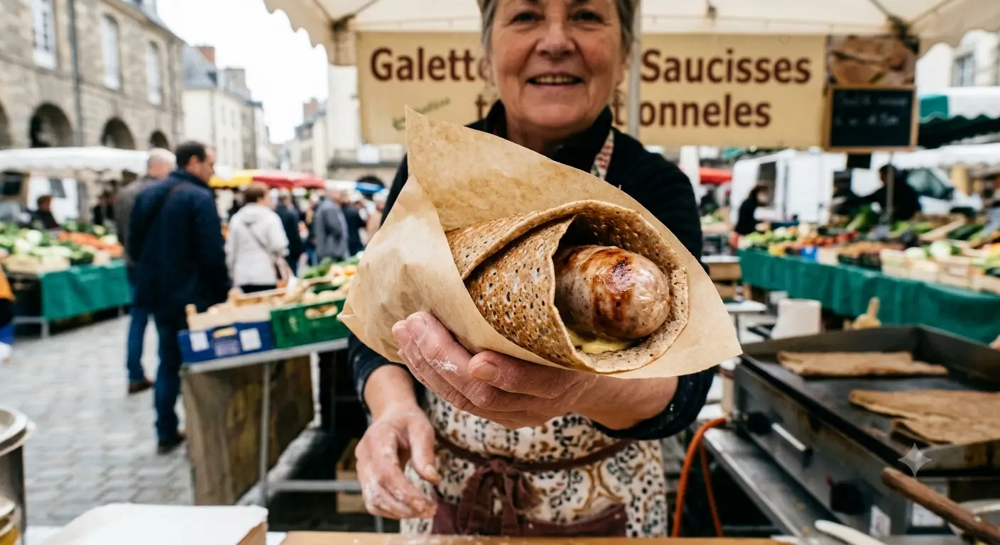 🌭 Recette Galette-Saucisse Rennaise