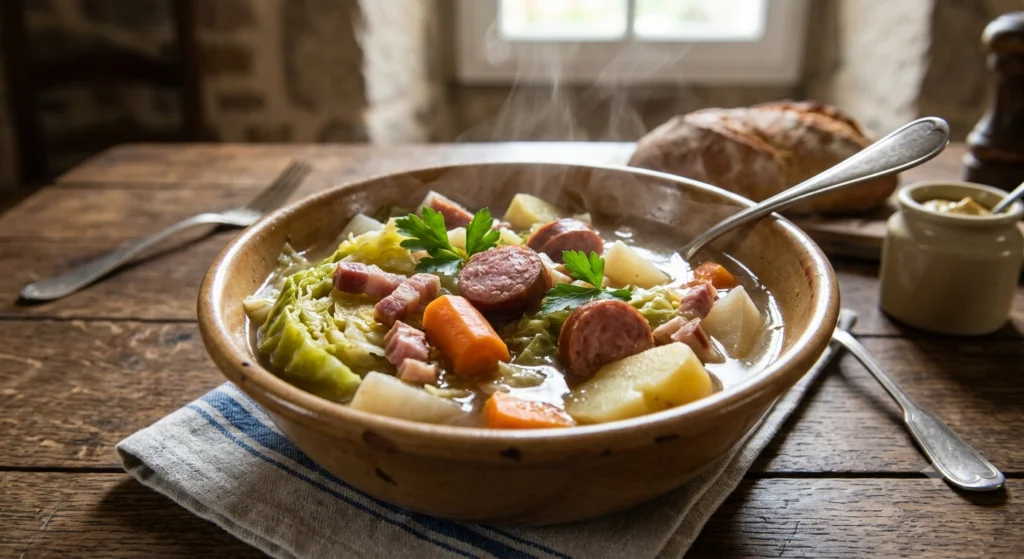 Potée bretonne aux légumes et lard